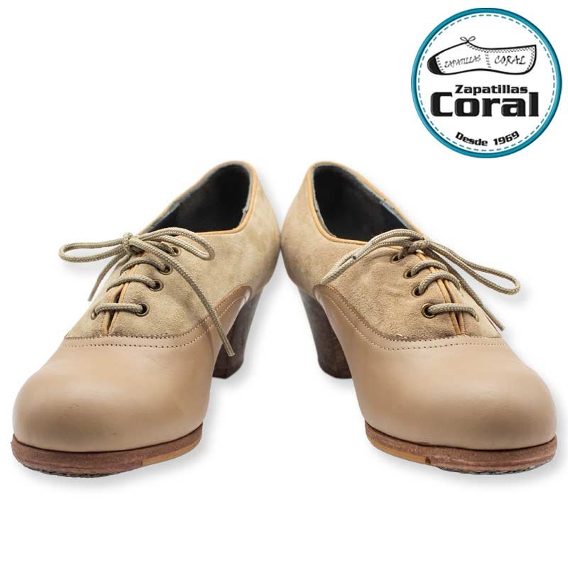 Calzado flamenco profesional modelo Chapín Partido de Zapatillas Coral, vista 1