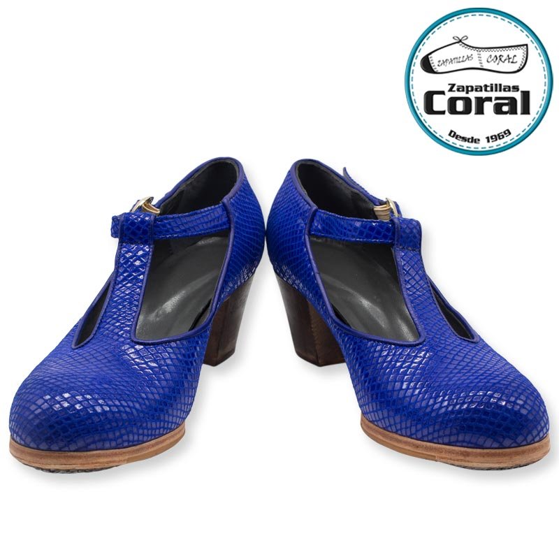Calzado flamenco profesional modelo Sandalia Cerrada de Zapatillas Coral, vista 1