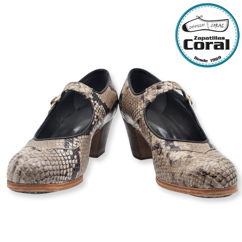 Calzado flamenco profesional modelo Mercedes II de Zapatillas Coral, vista 1