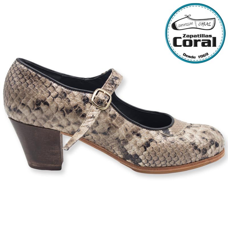 Calzado flamenco profesional modelo Mercedes II de Zapatillas Coral, vista 2