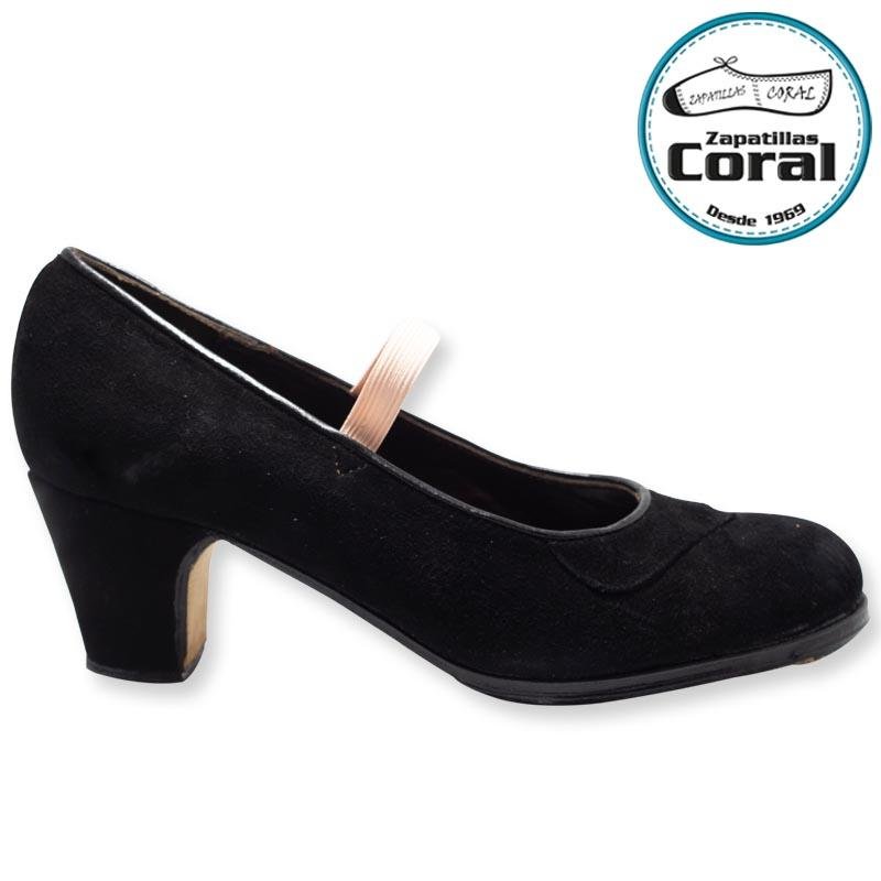 Zapato flamenco semiprofesional modelo Goma de Zapatillas Coral, vista 2
