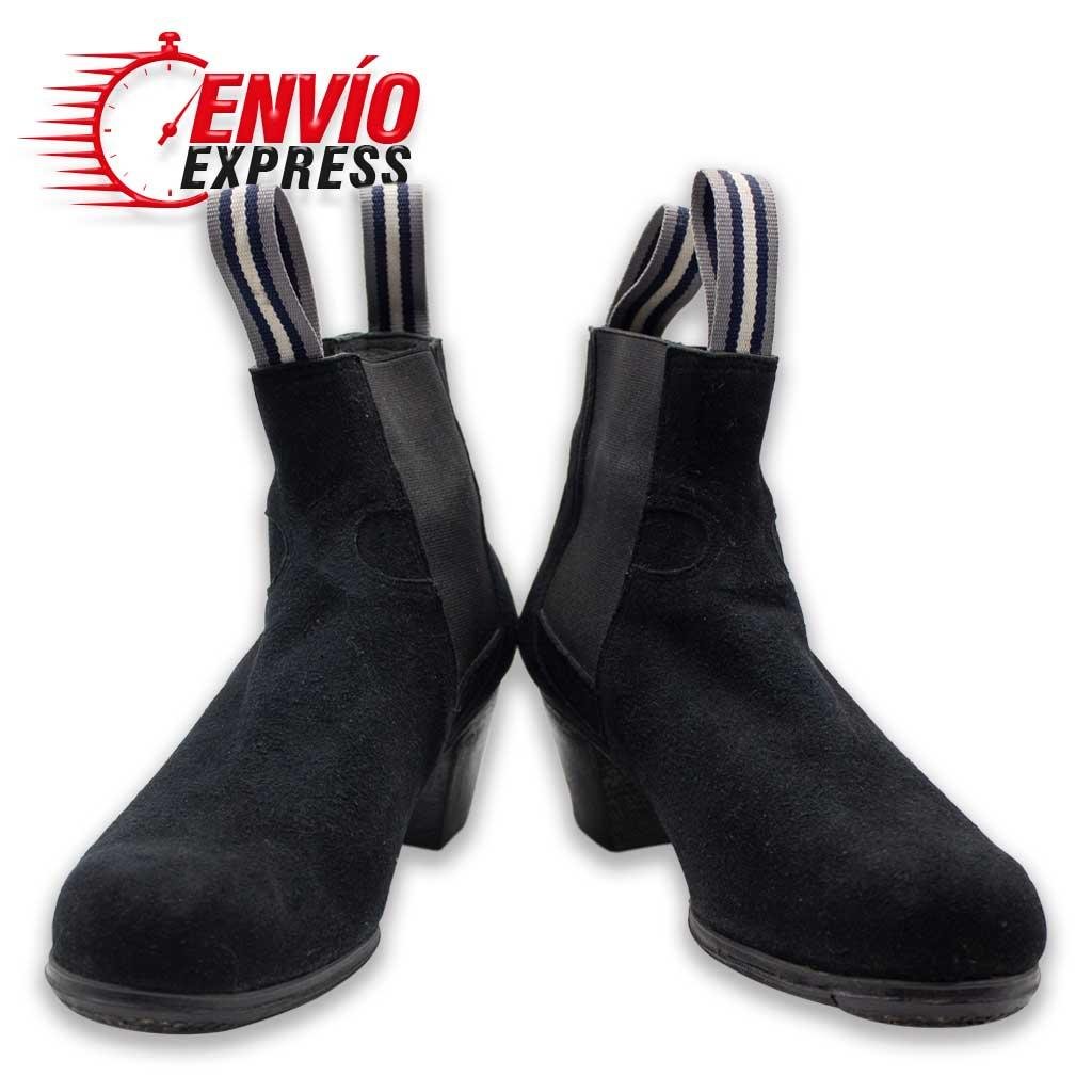 Calzado Flamenco Bota de Hombre Ante Negro, vista principal