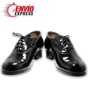 Calzado Flamenco Chapín Hombre Charol Negro sin clavos, vista principal