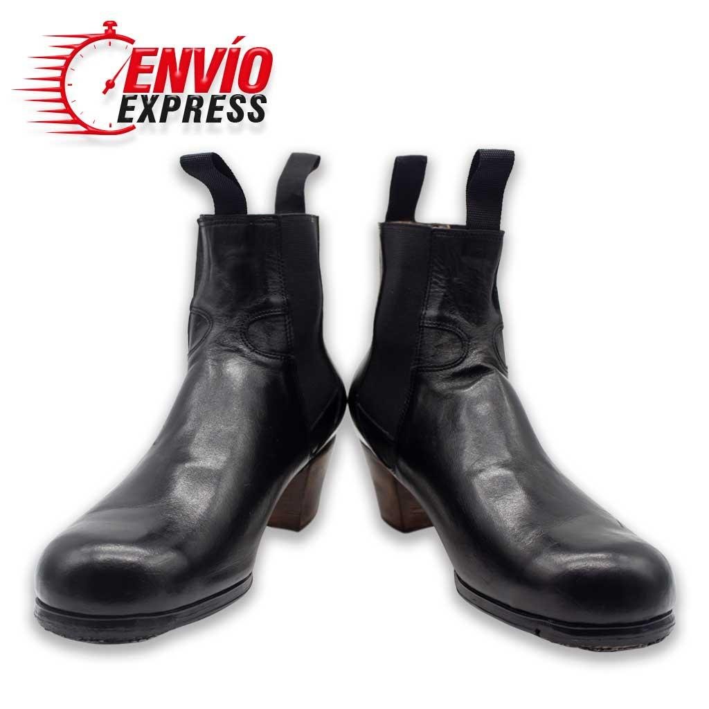 Calzado Flamenco Bota de Hombre Piel Negra, vista principal