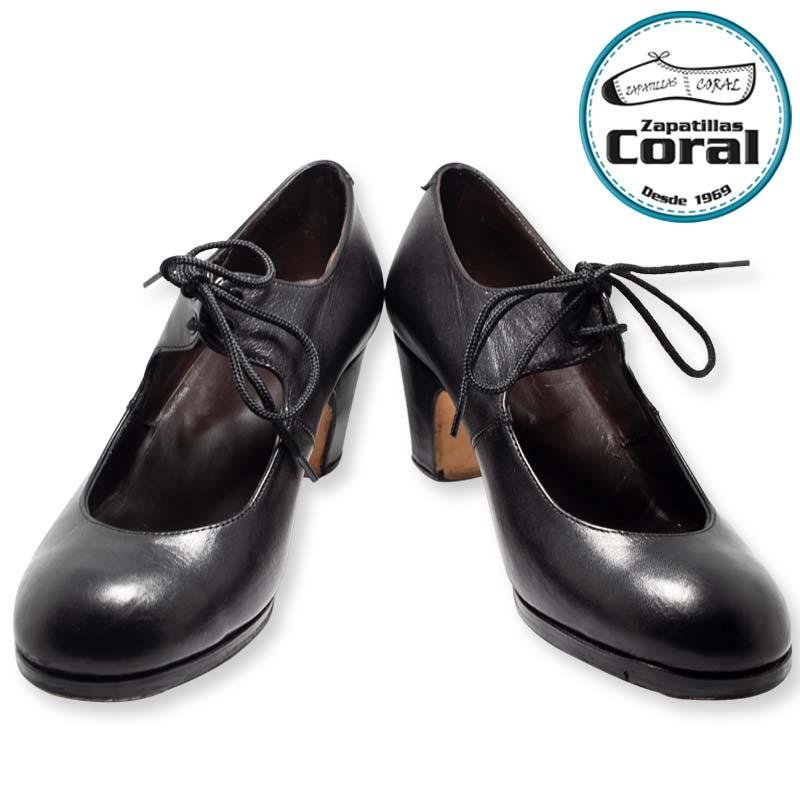 Zapato flamenco semiprofesional modelo Claqué de Zapatillas Coral, vista 1